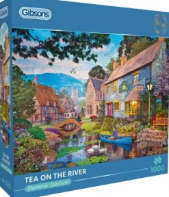 Dominic Davison - Tea on the River Puzzel (1000 stukjes)