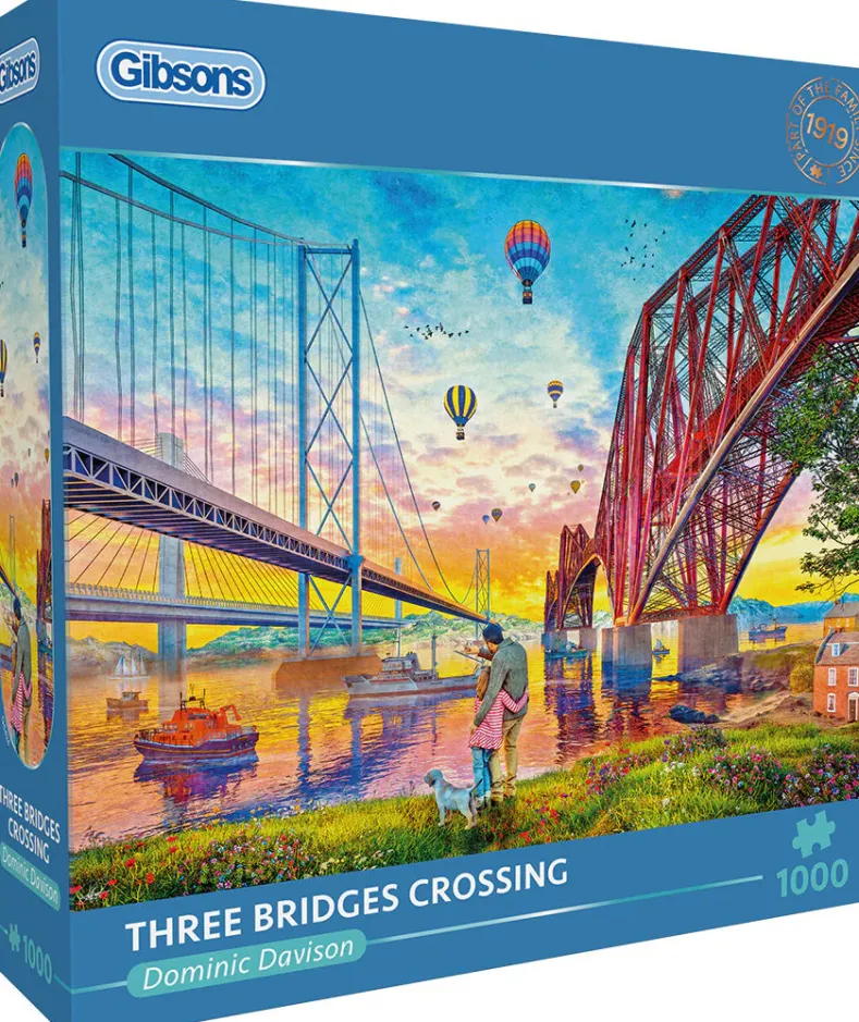 Dominic Davison - Three Bridges Crossing Puzzel (1000 stukjes)