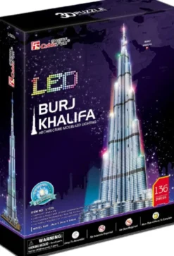 3D Puzzel - Burj Khalifa LED (136 stukjes)