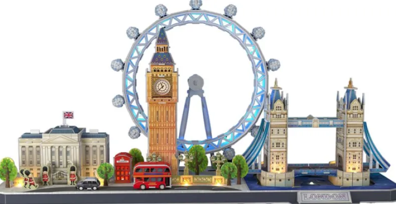 3D Puzzel - City Line London LED (107 stukjes)