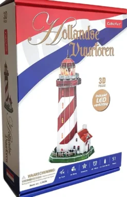 3D Puzzel - Vuurtoren LED (51 stukjes)