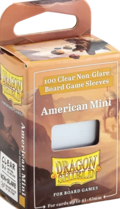 Dragon Shield Board Games Sleeves Non Glare - American Mini (41x63mm)