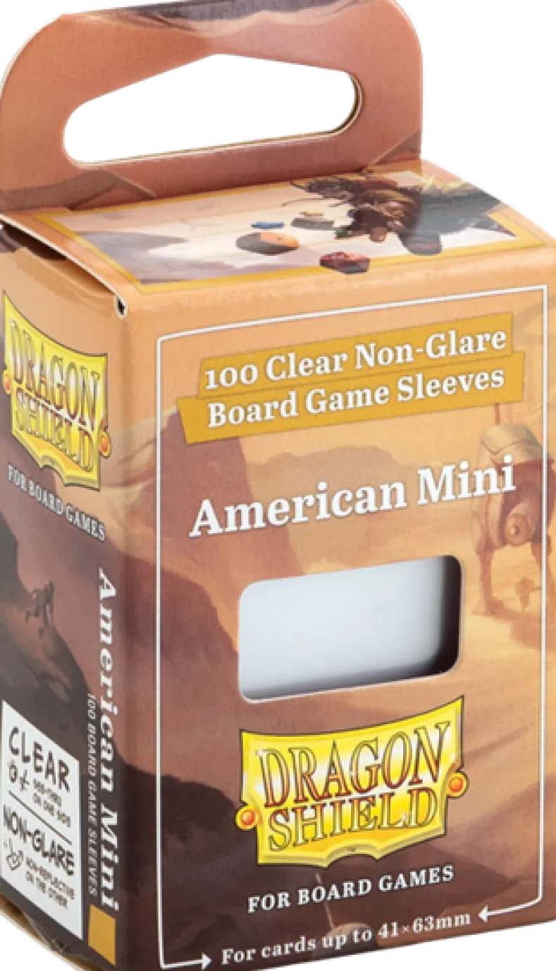 Dragon Shield Board Games Sleeves Non Glare - American Mini (41x63mm)