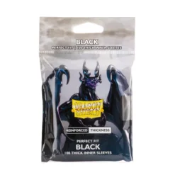 Dragon Shield - Perfect Fit Thick Inner - Black (100 sleeves)