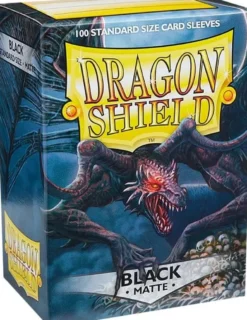 Dragon Shield Standard Sleeves - Matte Black (100 Sleeves)