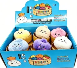 Dumpling Squishy Plush Keychain (8cm)
