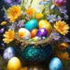 Easter Eggs and Flowers Puzzel (500 stukjes)