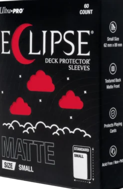 Eclipse Matte Small Sleeves - Apple Red (60 stuks) - Boxed