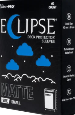 Eclipse Matte Small Sleeves - Pacific Blue (60 stuks) - Boxed