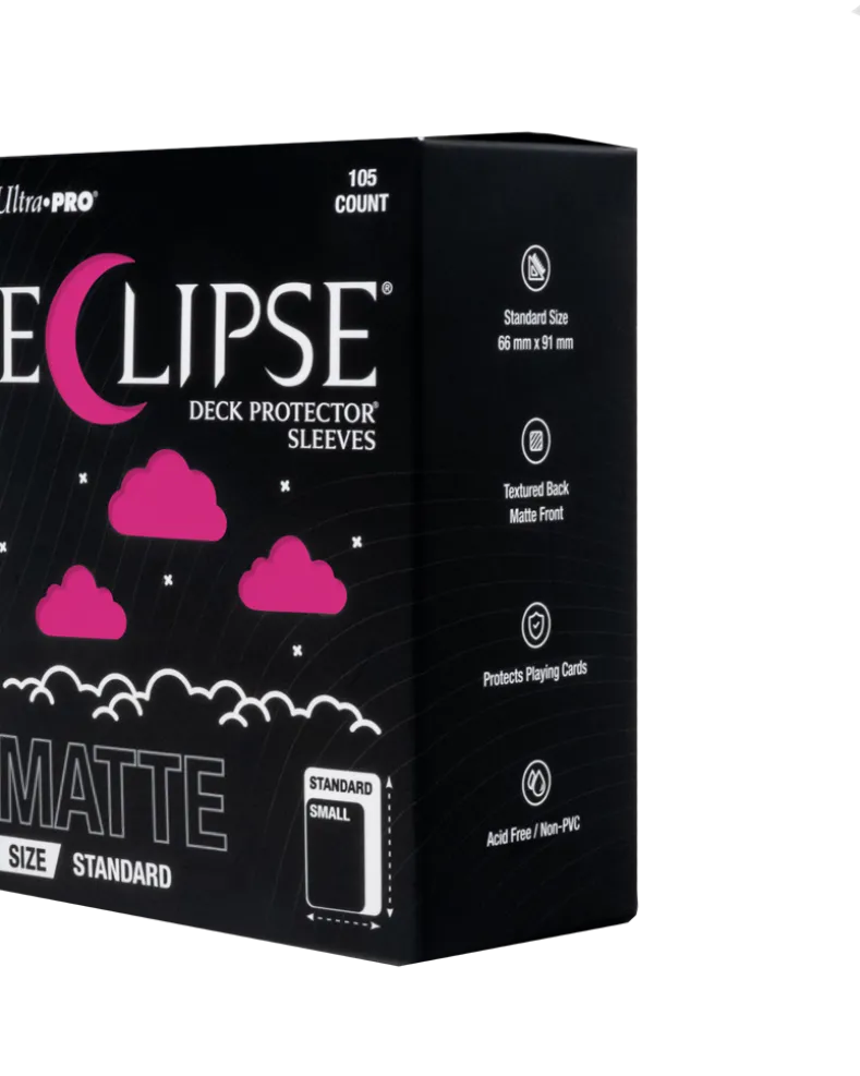 Eclipse Matte Standard Deck Protector Sleeves - Hot Pink (105 stuks) - Boxed