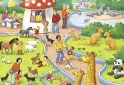 Een Dag in de Dierentuin Puzzel (2 x 24 stukjes)