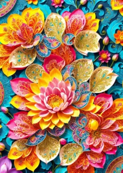 Elegant Waterlilies Puzzel (1000 stukjes)