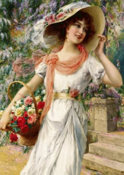Emile Vernon - Der Blumengarten Puzzel (1000 stukjes)