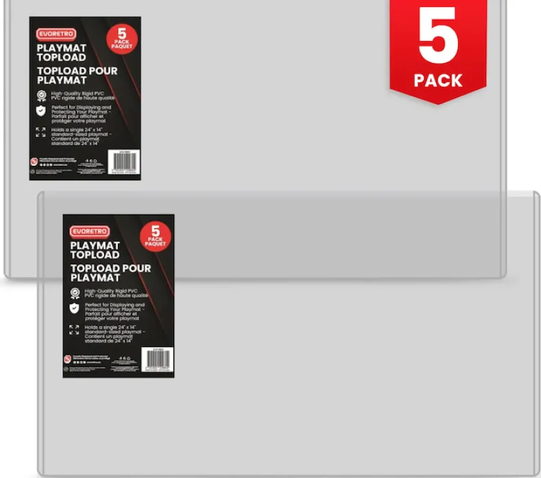 Evoretro - Topload Holder For Playmat 36x62 cm Playmats (5 stuks)