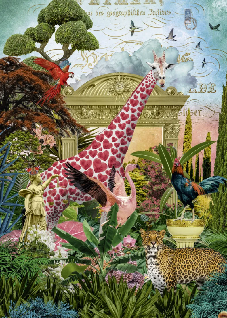 Fauna Fantasies - Giraffolove Puzzel (1000 stukjes) (doos beschadigd)