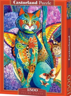 Feline fiesta Puzzel (1500 stukjes)