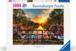 Fietsen in Amsterdam Puzzel (1000 stukjes)