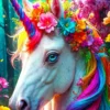 Floral Unicorn Puzzel (1000 stukjes)