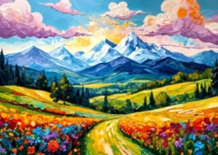 Flowered Valley Puzzel (1000 stukjes)