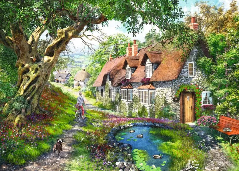 Flower Hill Lane Puzzel (1000 stukjes)