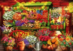 Flower Market Stall Puzzel (1000 stukjes)