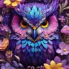 Flowers & Owl Puzzel (300 stukjes)