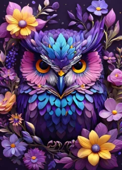 Flowers & Owl Puzzel (300 stukjes)