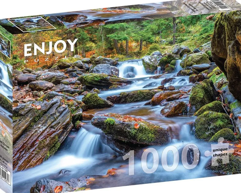 Forest Stream in Autumn Puzzel (1000 stukjes)