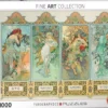 Four Seasons - Alphonse Mucha Puzzel (1000 stukjes)