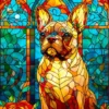 French Bulldog Stained Glass Puzzel (1000 stukjes)