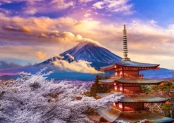 Fuji Mountain in Spring Japan Puzzel (1000 stukjes)