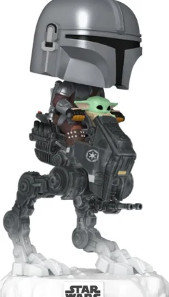 Funko Pop! Deluxe - Mandalorian & Grogu - The Mandalorian on AT-RT #837