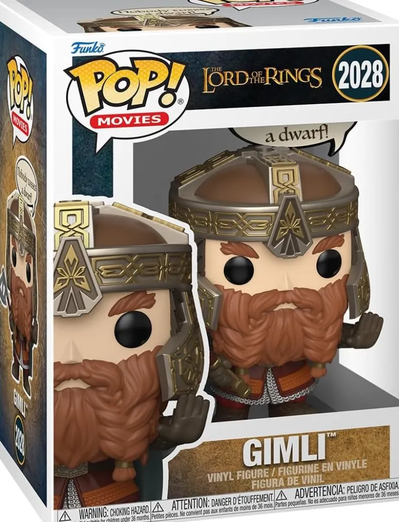 Funko Pop! - Lord of the Rings - Meme Gimli "Nobody tosses a dwarf!" #2028
