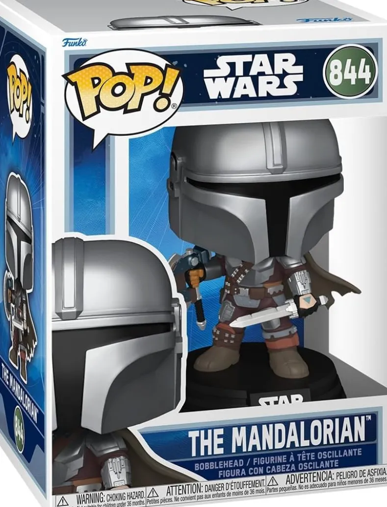 Funko Pop! - Star Wars - Mandalorian & Grogu - The Mandalorian Dual Wield #844
