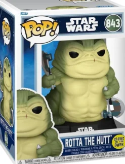 Funko Pop! - Star Wars - Mandalorian & Grogu - Rotta The Hut (GITD) #843