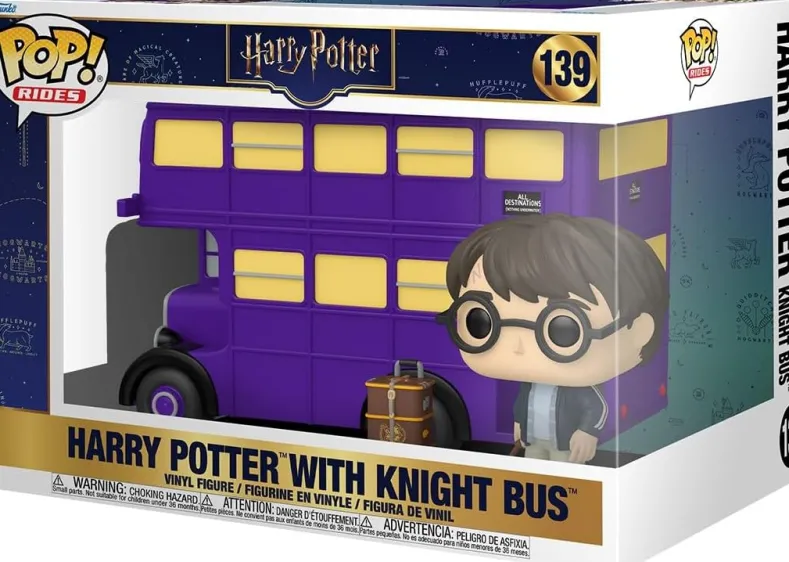 Funko Pop! Super- Harry Potter - Harry with Knight Bus #139