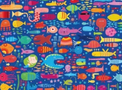 Funny Fish Friends Puzzel (200 XXL stukjes)
