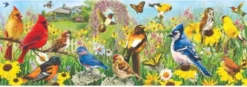 Garden Birds - Greg Giordano Panorama Puzzel (1000 stukjes)