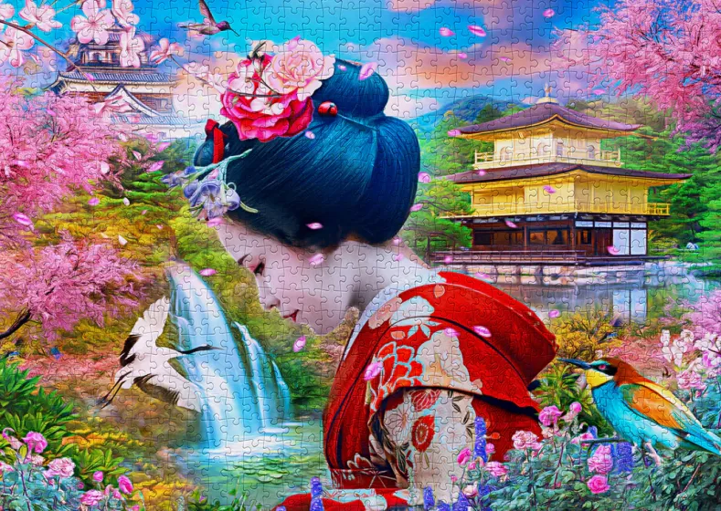 Geisha Garden Puzzel (1000 stukjes)