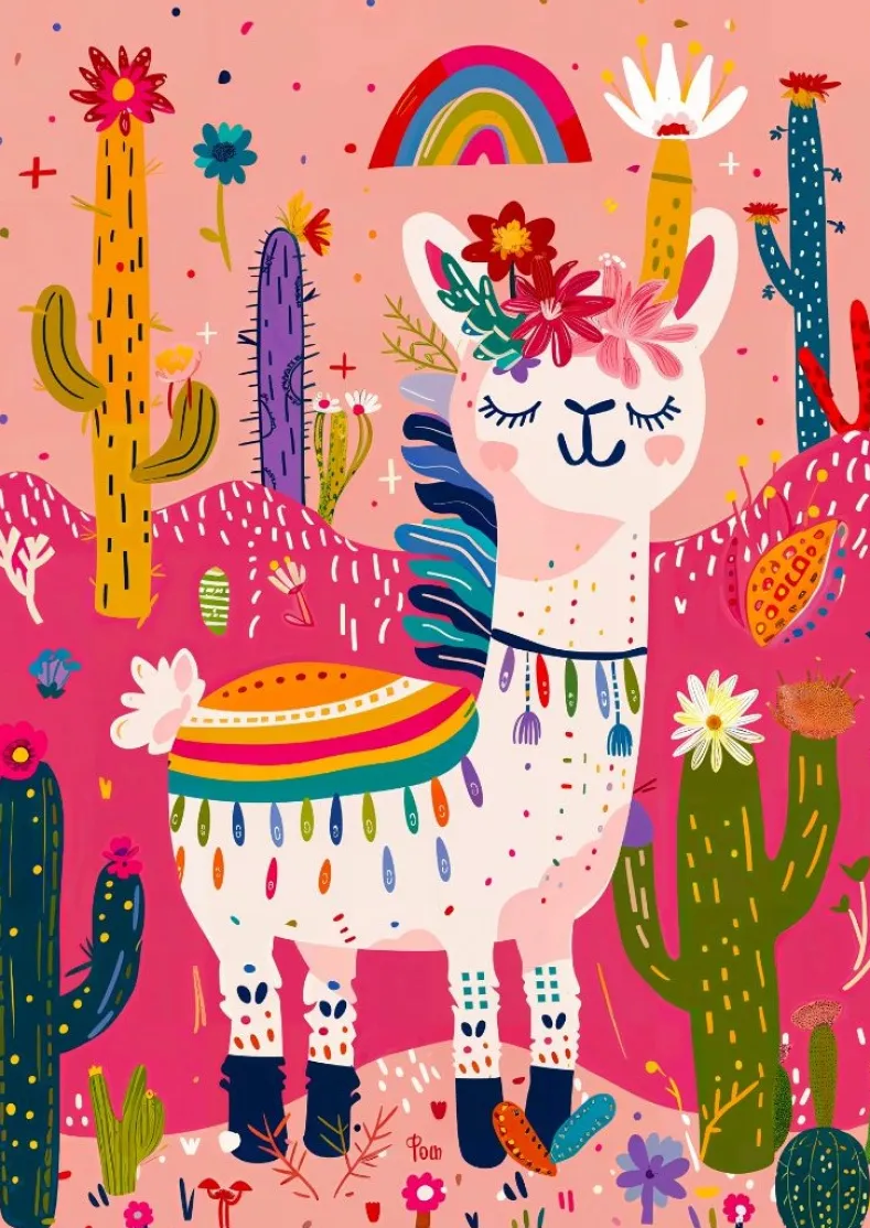 Gentle Llama Puzzel (1000 stukjes)