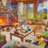 Gezellige Hut Puzzel (1000 stukjes)