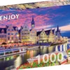 Ghent at Twilight - Belgium Puzzel (1000 stukjes)