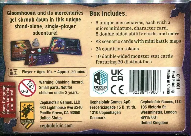 Gloomhaven - Buttons & Bugs