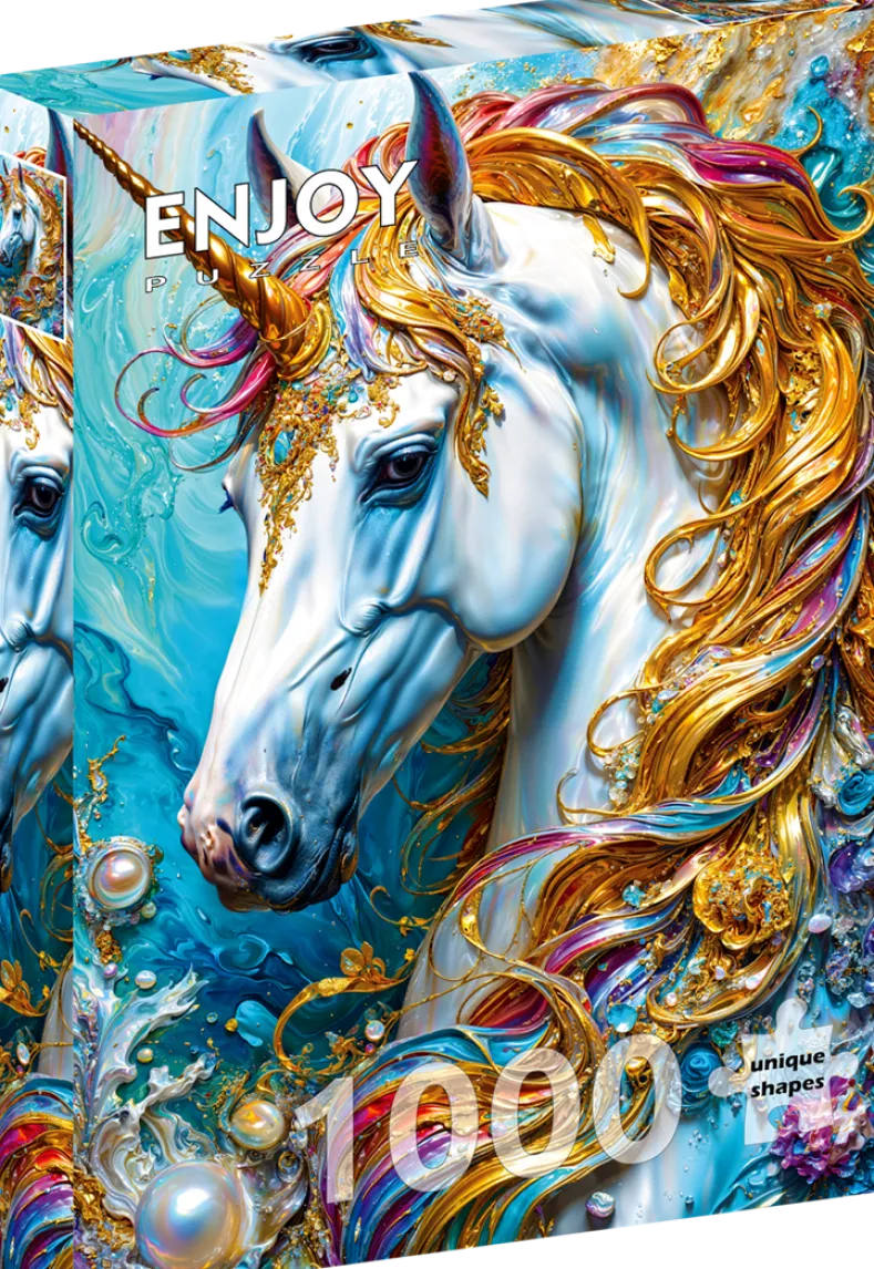 Golden Unicorn Puzzel (1000 stukjes)