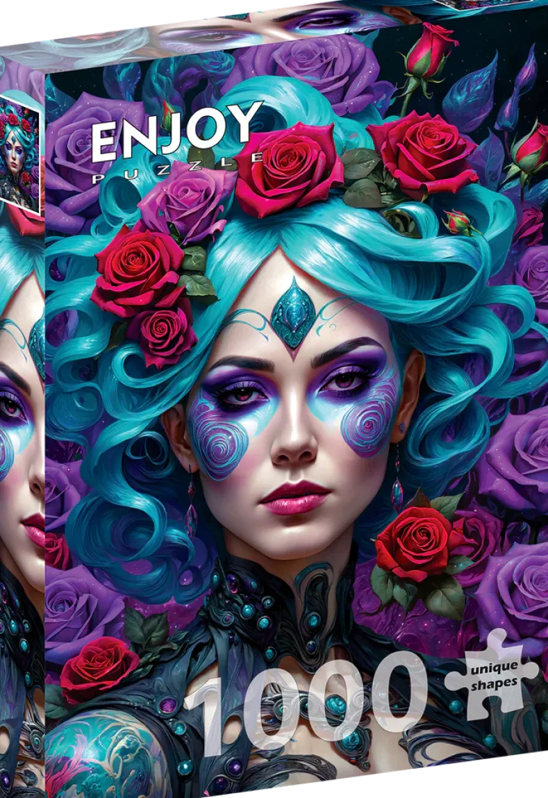 Gothic Flowers Portrait Puzzel (1000 stukjes)