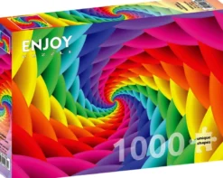 Gradient Rainbow Swirl Puzzel (1000 stukjes)