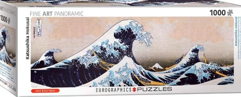 Great Wave of Kanagawa Panorama Puzzel (1000 stukjes)