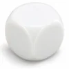 Grote Blanco Dobbelstenen 22mm - Wit (10 stuks)