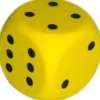Grote Dobbelsteen met Stippen (5 cm)