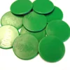 Grote Spel Fiches 38mm Groen (10 stuks)